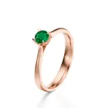 Pierścionek z różowego złota ze szmaragdem AJPZ_111